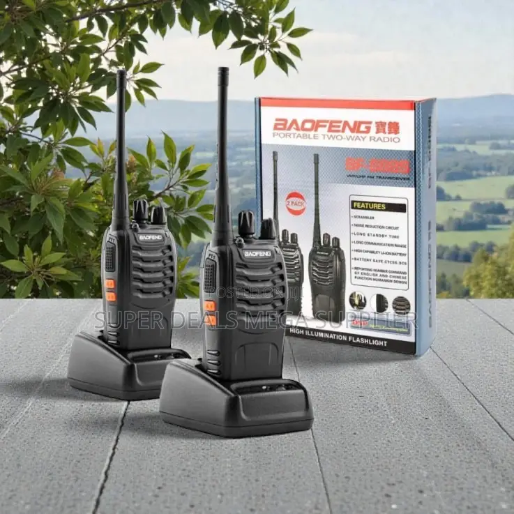 Baofeng Bf-888s Rechargeable Compact 16- Channel Security Radio