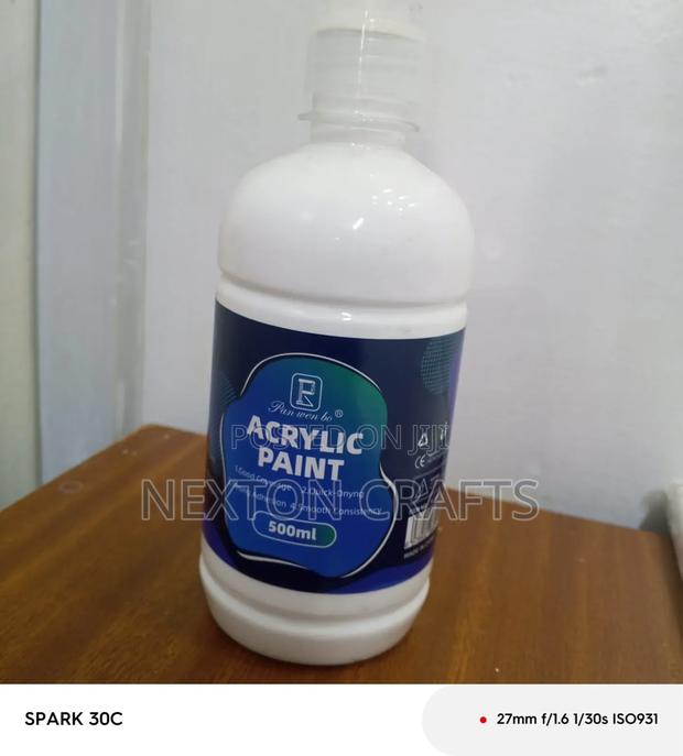 White Acrylic Paint 500 Ml - main view