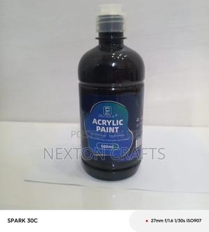 Black Acrylic Paint 500 Ml - thumbnail 2