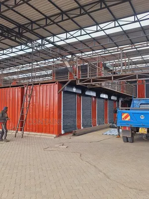 Shipping Container Stalls Transformed Into A Shopping Centre.