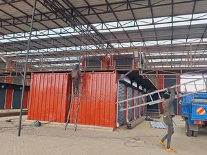 Shipping Container Stalls Transformed Into A Shopping Centre.