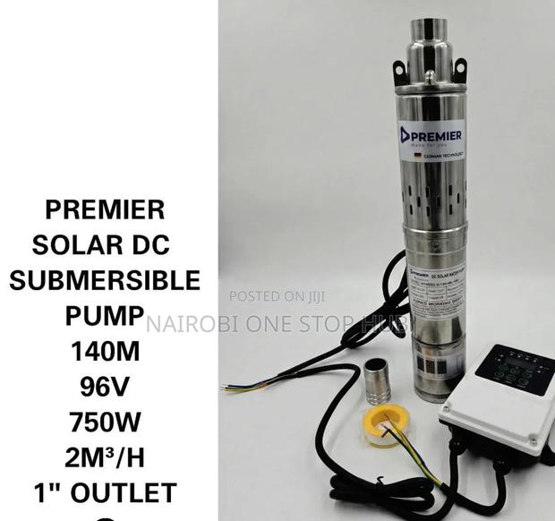 Premier Dc Solar Submersible Pump. 140m 750w