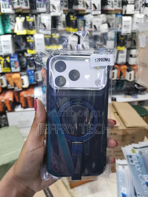 Lehold Magnetic Ring Stand Leather Back Case for iPhone 17 Pro Max - main view