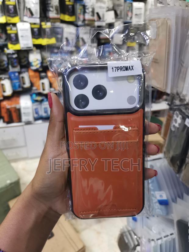 Leighne Magnetic Ring Stand Leather Back Case for iPhone 17 Pro Max - main view