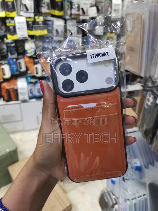 Leighne Magnetic Ring Stand Leather Back Case for iPhone 17 Pro Max - thumbnail 2