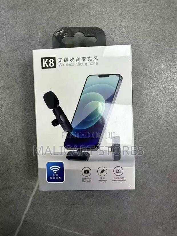 K8 Noise Cancellation Wireless Lavalier Microphone