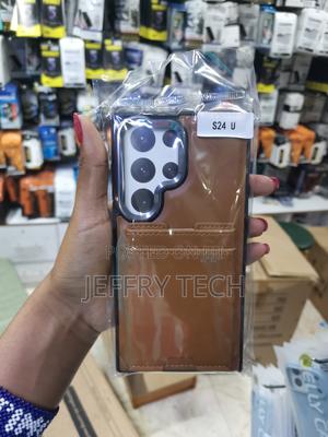 Macsii Card Slots Leather Back Case for Samsung Galaxy S24 Ultra - thumbnail 2