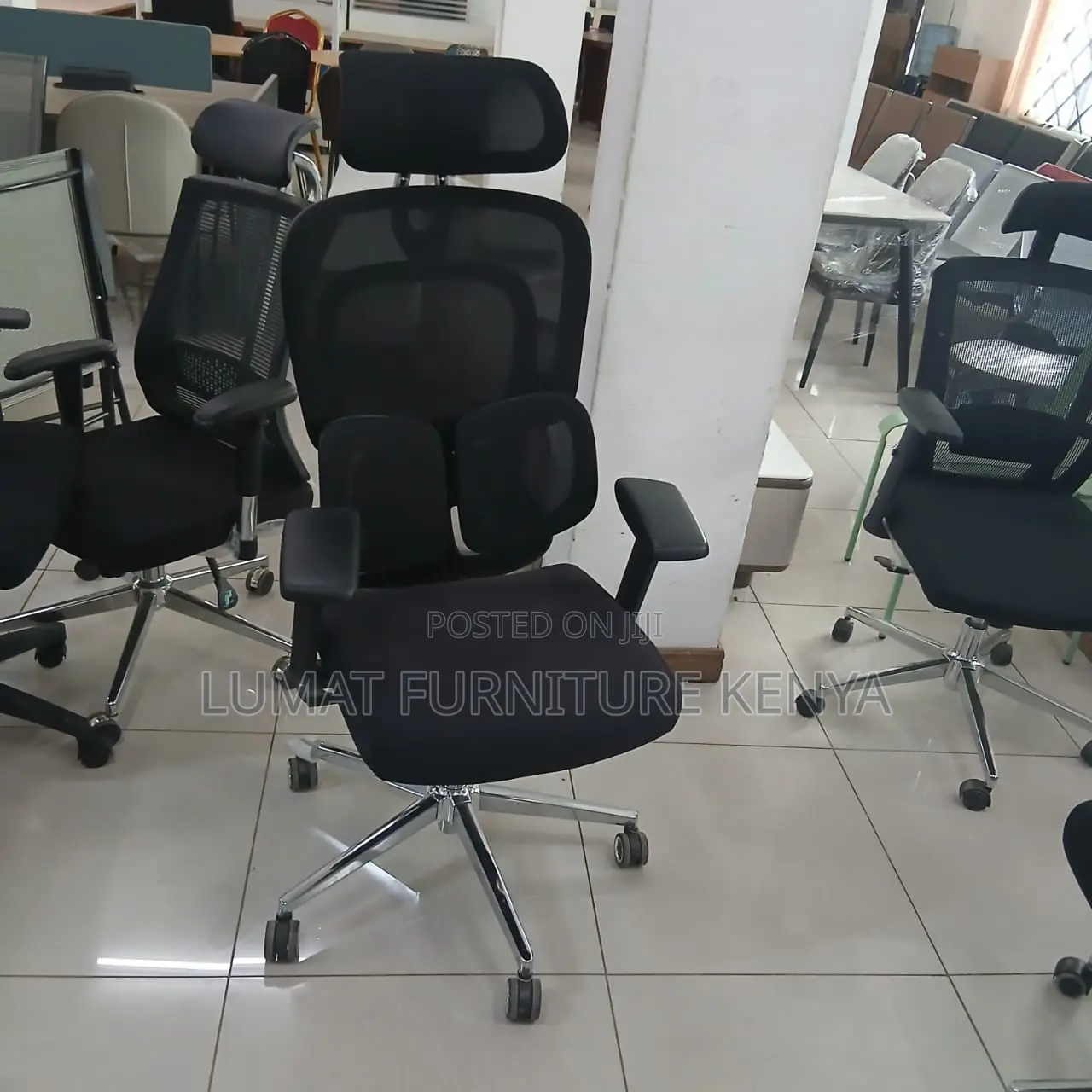 High Back Mesh Orthopedic Office Seat