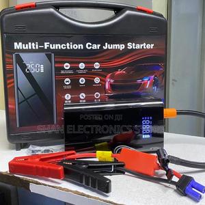 8000mah 12v Portable Powerbank Jumpstarter With Air Compressor