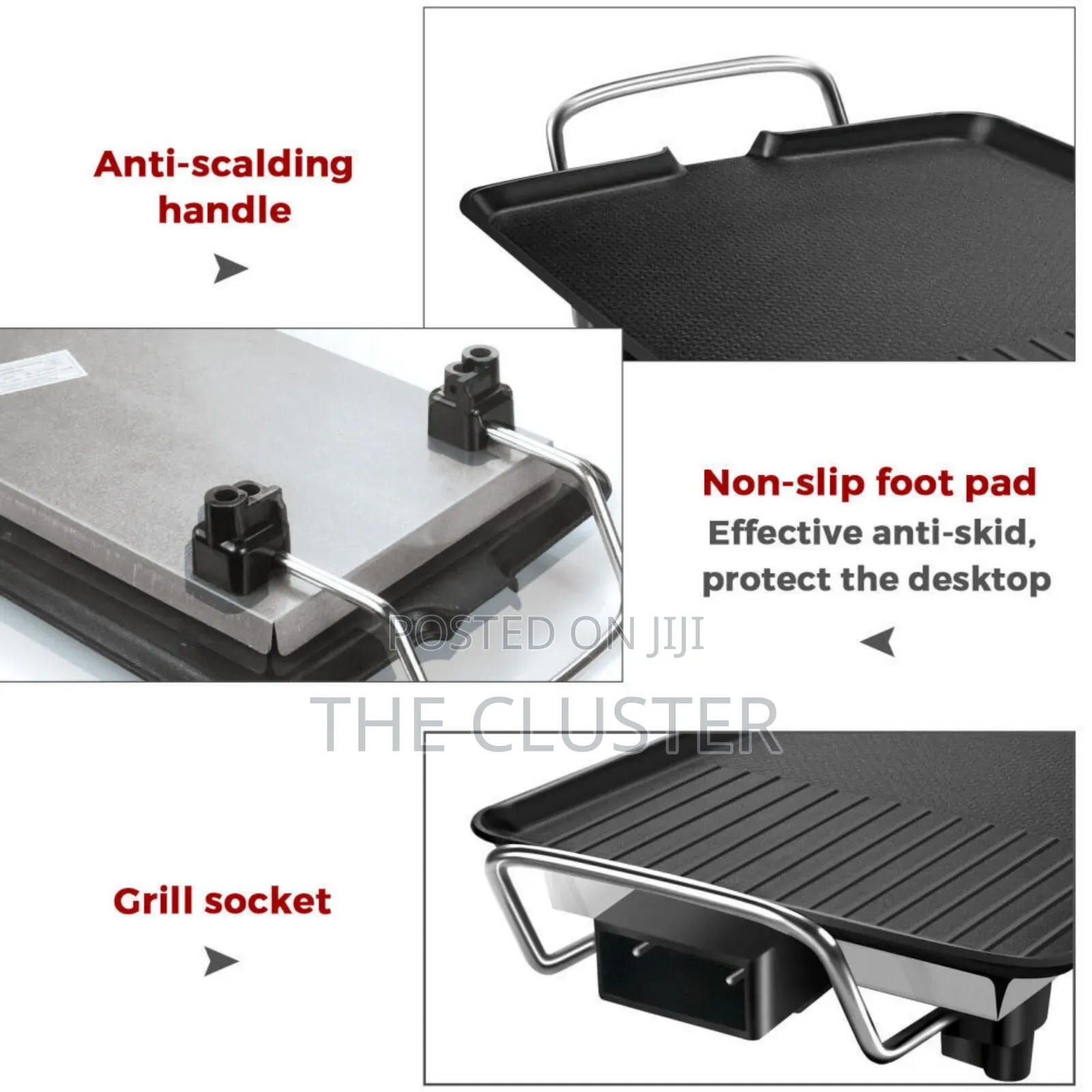 *Electric BBQ Grill Pan,