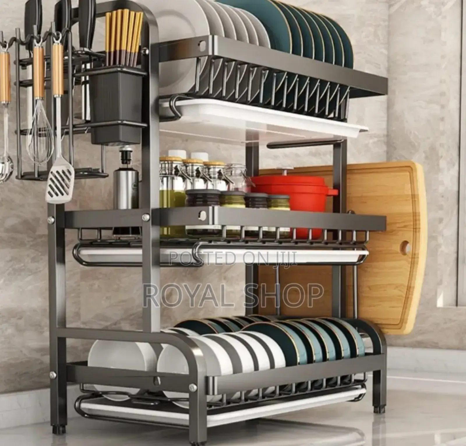 3 Tier High Quality Carbon Steel Dish Rack*