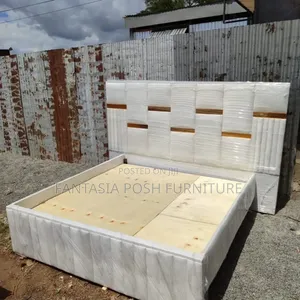 5x6 Cream White Chester Bed - Payment on Delivery