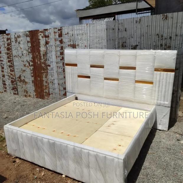 5x6 Cream White Chester Bed - Payment on Delivery