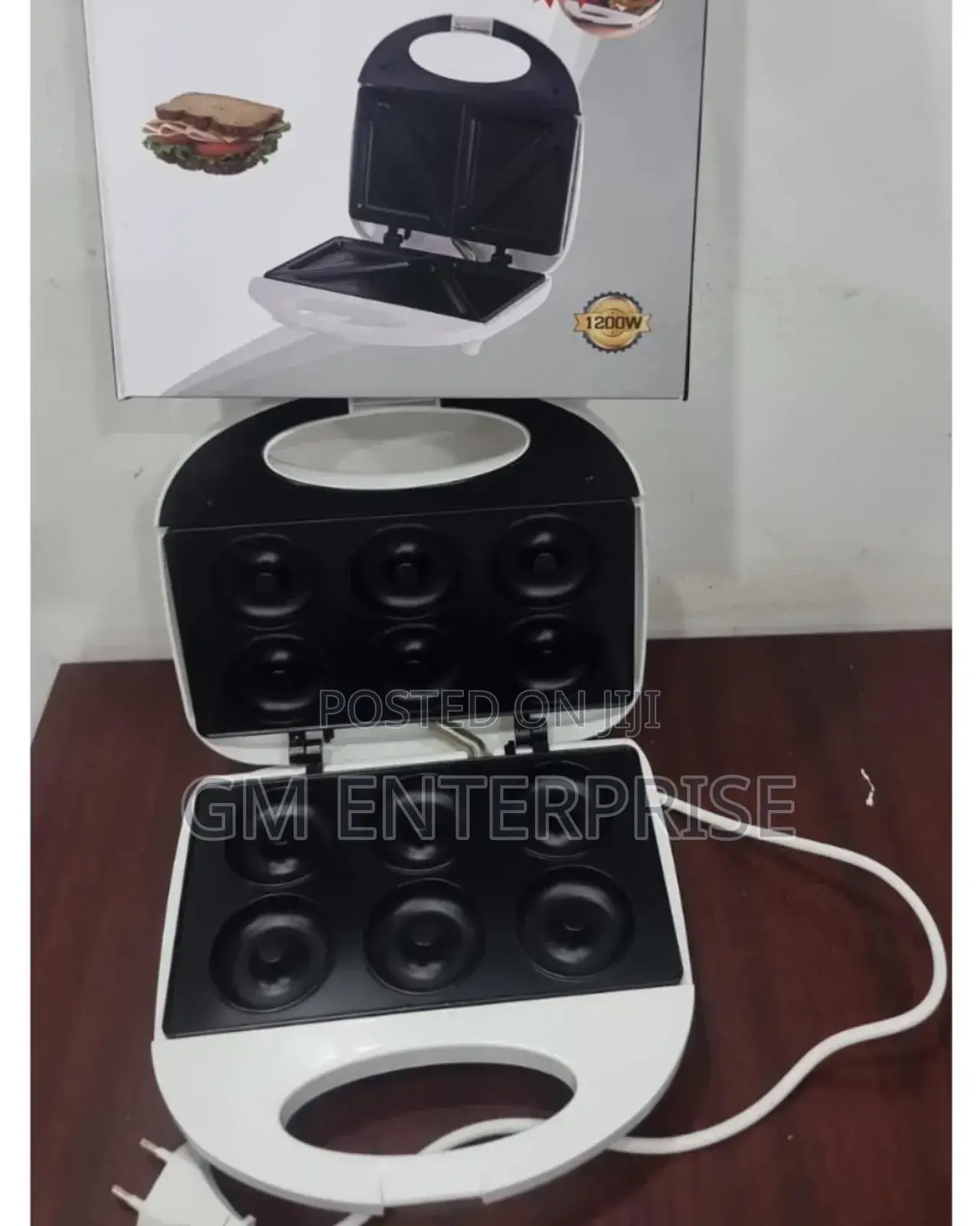 Electrical Multifunction Breakfast Machine 6pc Donut Make