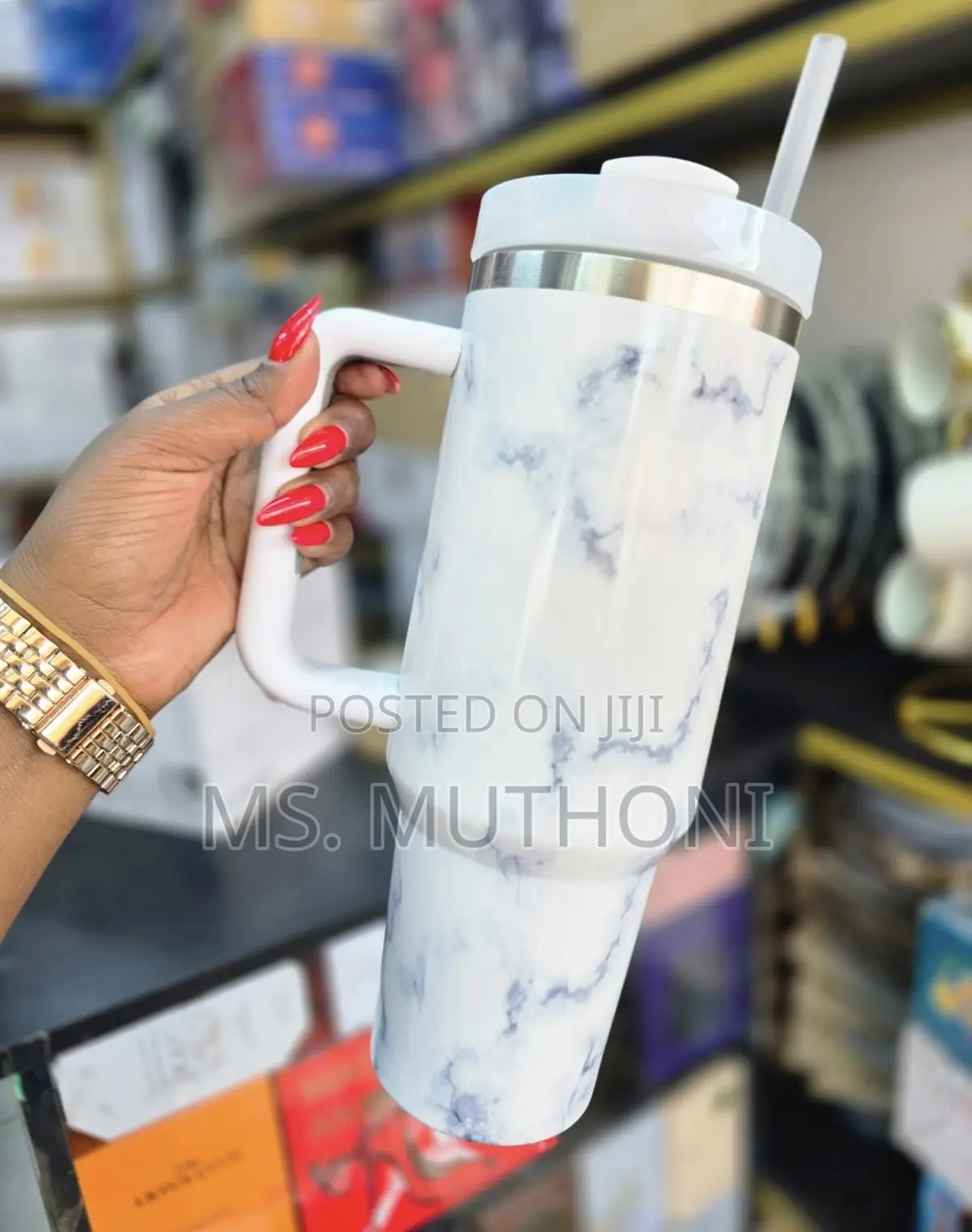 Pastel, Tie-Dye Style Colorway Marble Stanley Tumbler*