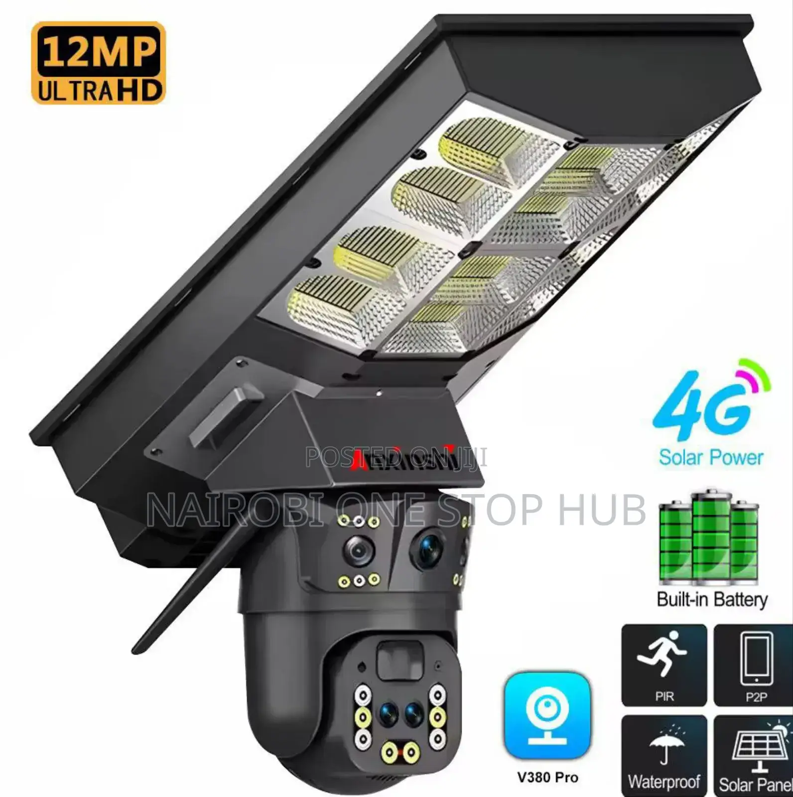 V380 Pro Solar Street Light Camera.