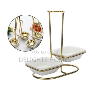 Double Ceramic Serving Spoon Holder_ex