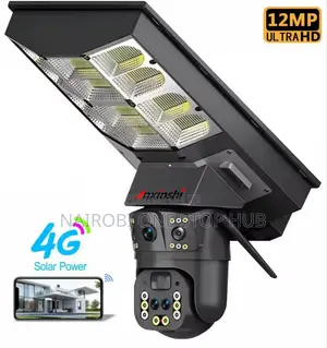 Anxinshi V380pro Solar-Powered PTZ Security Camera With a Street Light