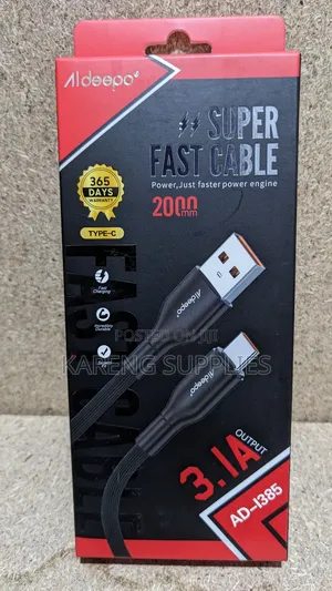 Aldeepo Type C 2m Data/Charge Cable