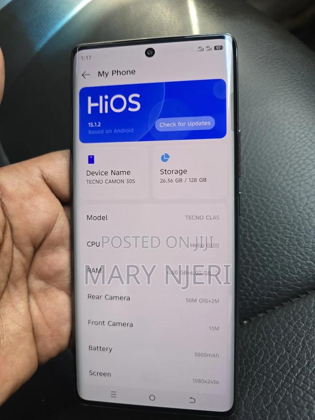 Tecno Camon 30S 128 GB Black