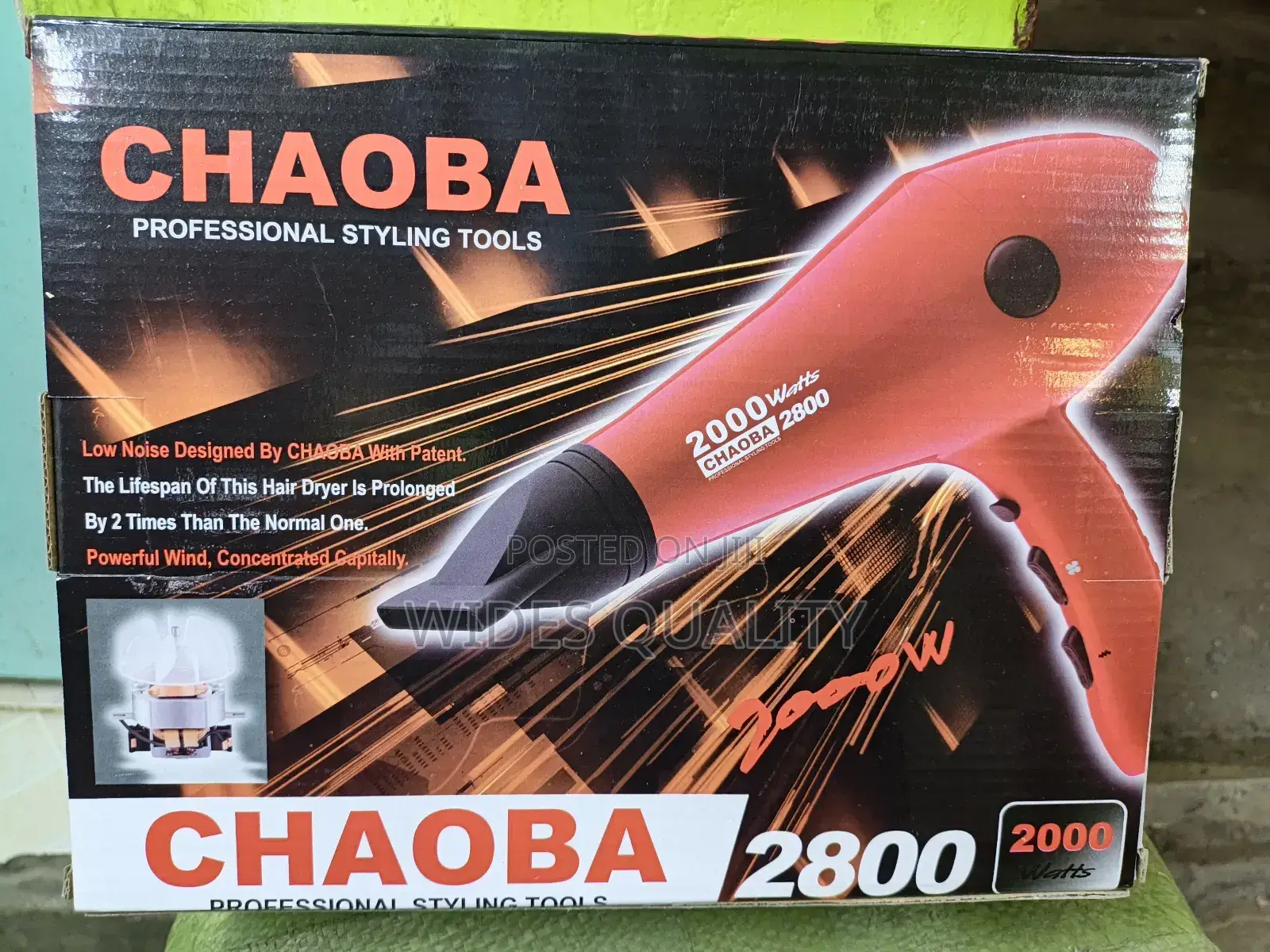 Chaoba 2000 Watts Professional Hair Dryer.