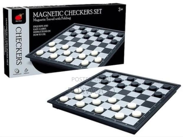 Magnetic Checkers Set. - main view
