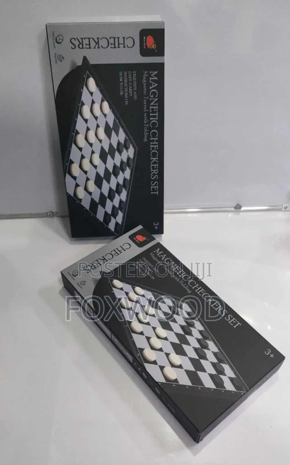 Magnetic Checkers Set.