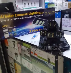 450w V380 Pro CCTV Solar Street Light Camera Waterproof PTZ