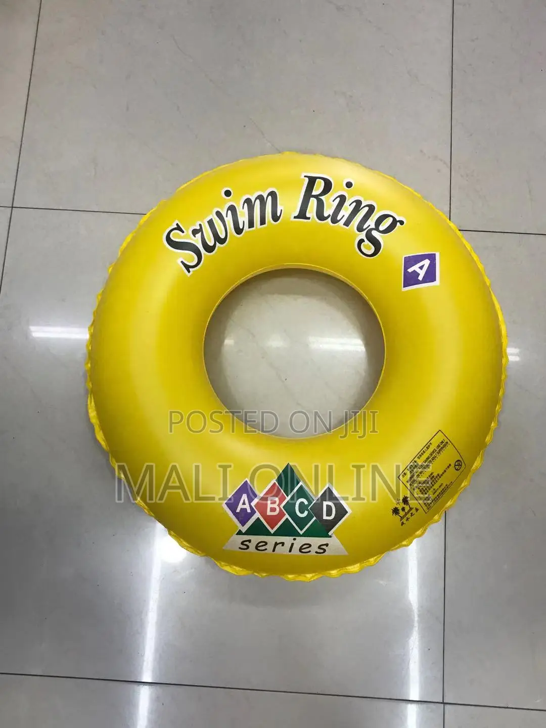 Abc-d Inflatable Swim Ring Float Heavy-duty Pvc Pool Safety Tube