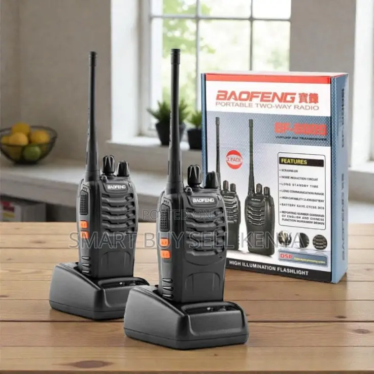 2pcs Portable Baofeng Bf-888s Handheld 16 Channel Long Range Radios
