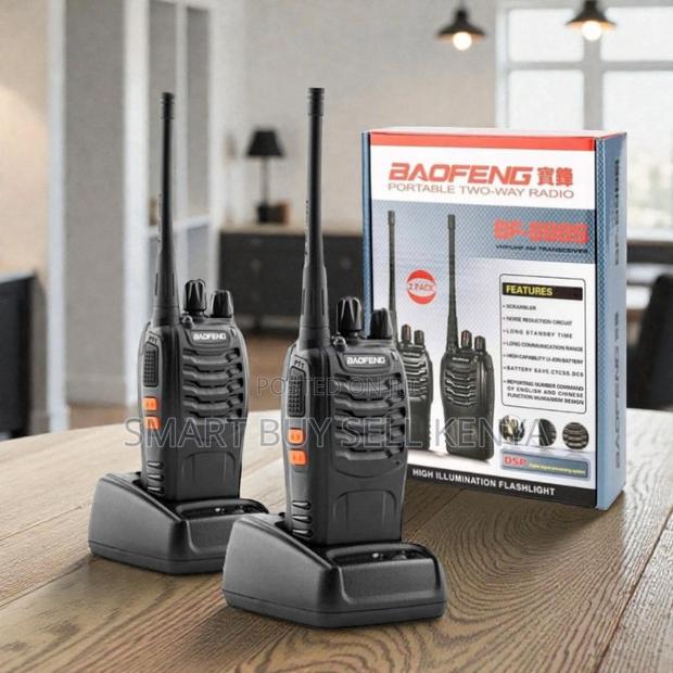 Long Range 3-5km Baofeng Bf-888s Rechargeable Walkie Talkie Radio 2pcs