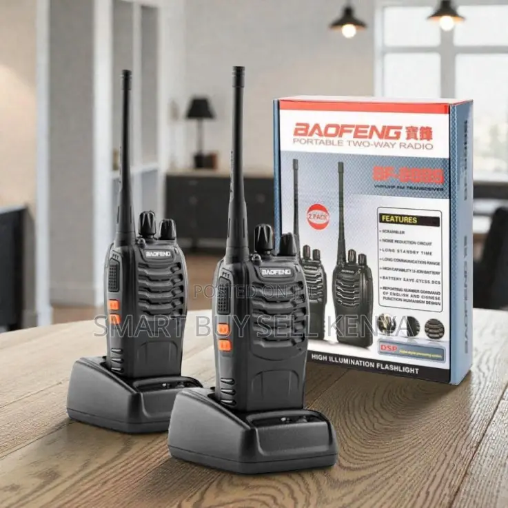 Long Range 3-5km Baofeng Bf-888s Rechargeable Walkie Talkie Radio 2pcs
