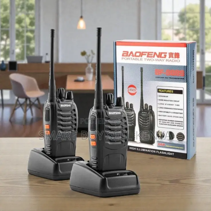 Baofeng Bf-888s 16 Channel Security Walkie Talkie Long Range 2pcs Pack