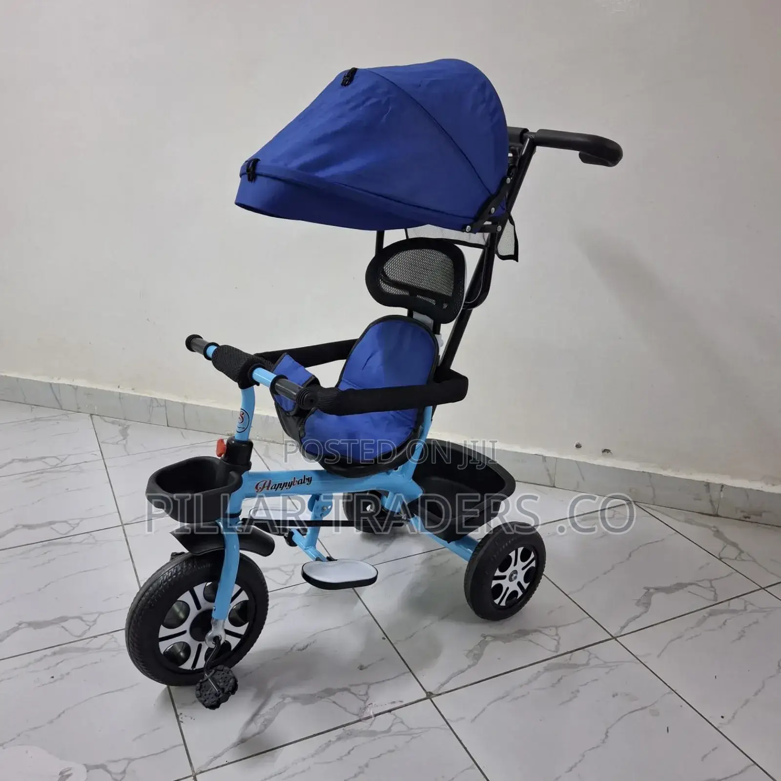 Kids Push Tricycle With Canopy