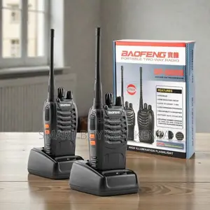 Baofeng Bf-888s Walkie Talkie 5km Range 16channels Portable Radio 2pcs