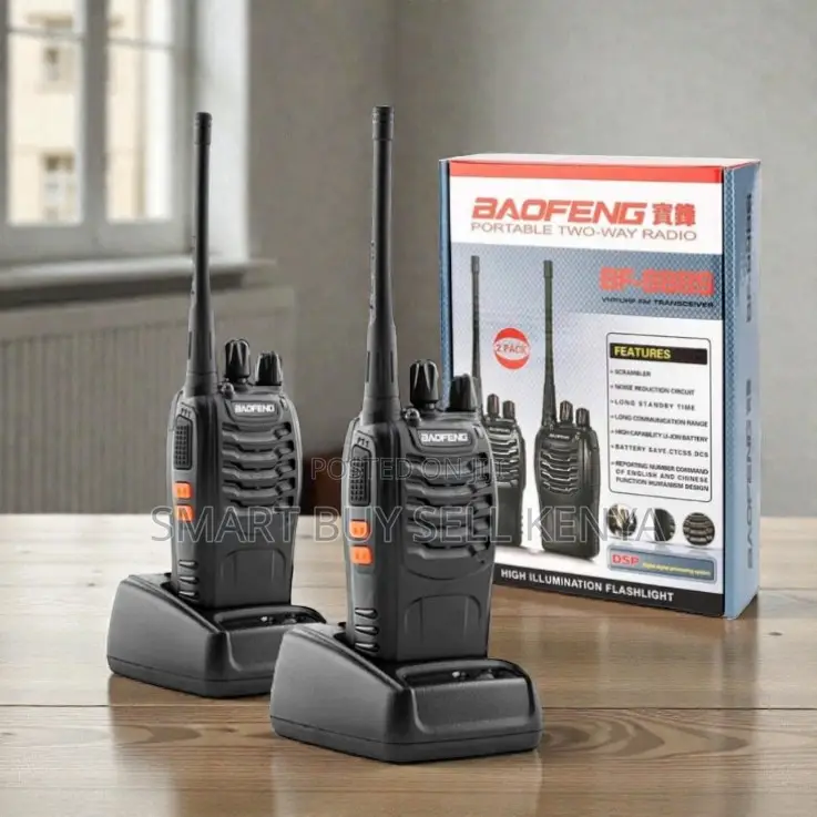 Baofeng Bf-888s Walkie Talkie 5km Range 16channels Portable Radio 2pcs