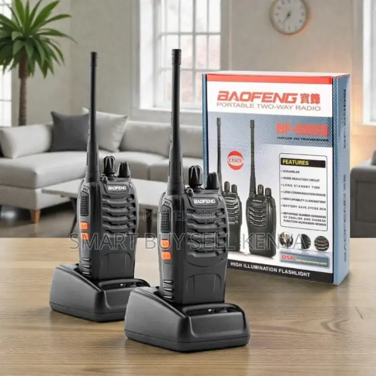 Baofeng Bf-888s Handheld Walkie Talkie 5km Range 16 Channel Radio 2pcs