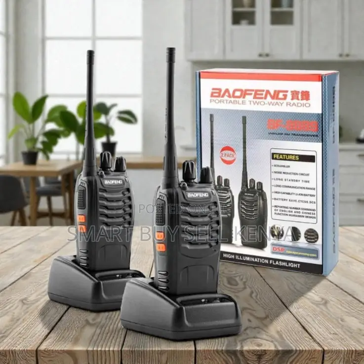 Baofeng Bf-888s Handheld Walkie Talkie 5km Range 16channels Radio 2pcs