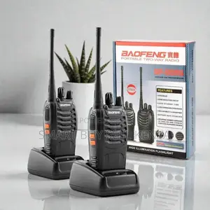 Baofeng Bf-888s 5km Range Walkie Talkie 16 Channels Rechargeable 2pcs