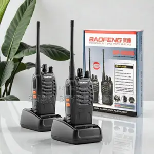 Baofeng Bf-888s Walkie Talkie Portable Radio 5km Range Battery- A Pair