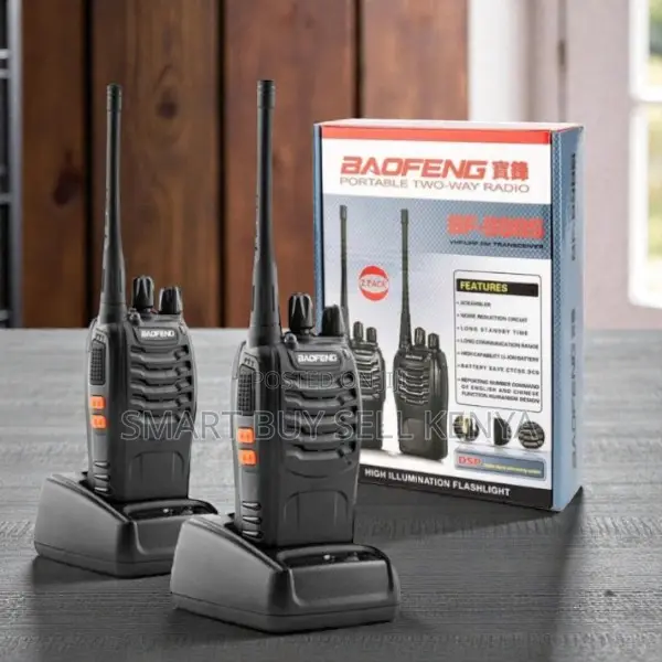 Baofeng Bf-888s 2-Way Communication Walkie Talkie 5km Range Radio 2pcs