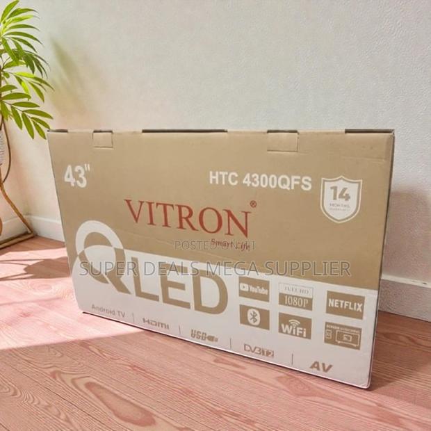 Vitron 43 Inch Qled Smart Android Tv With Digital Inbuilt Decoder