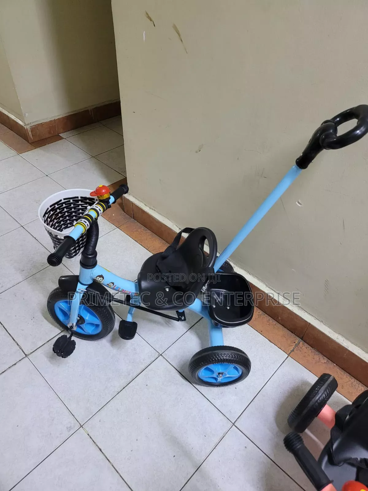 Tricycle With Push Handle