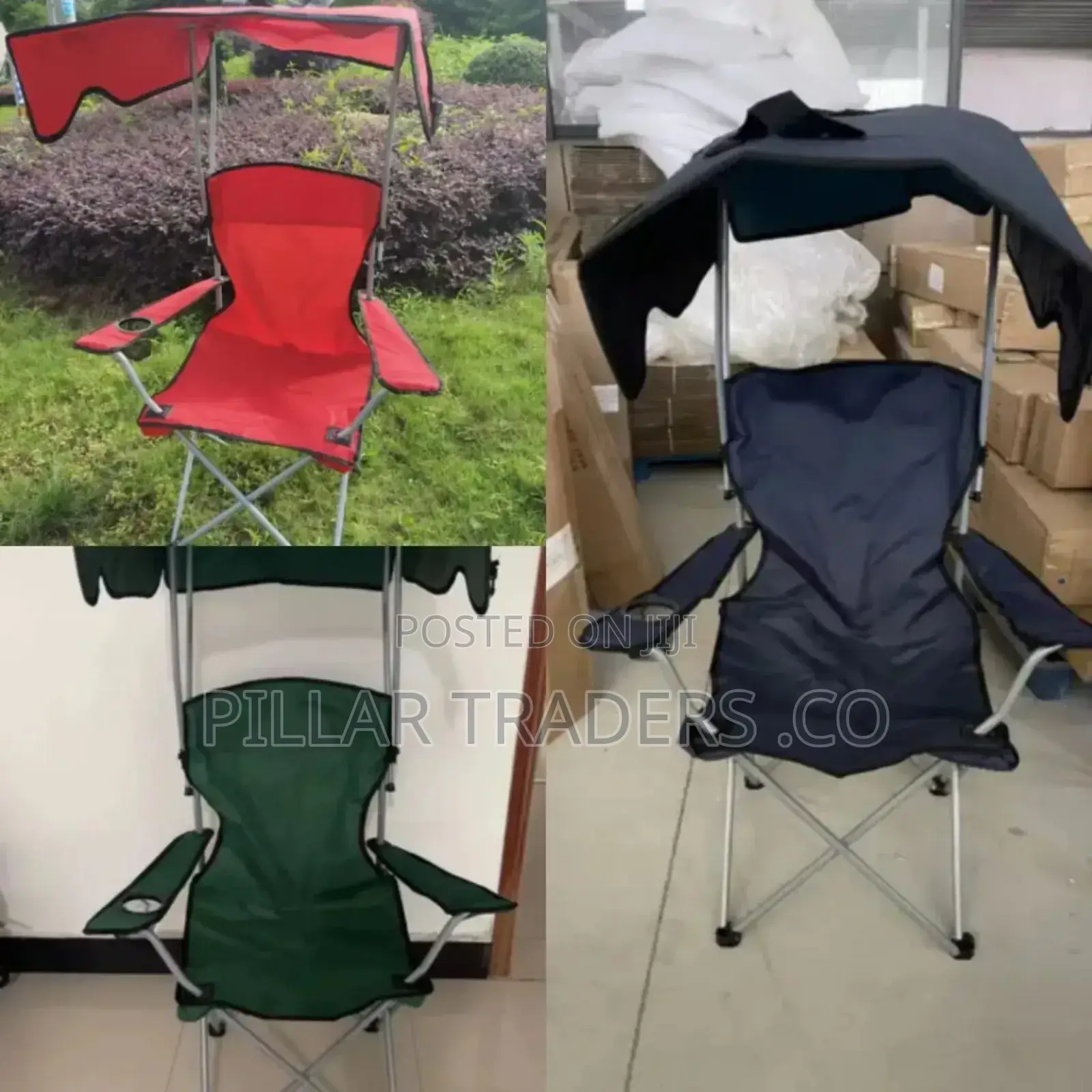 Camping Chairs With Top Cover and Cup Holder.