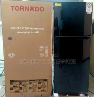 Tornado 304l Double Door Fridge, No Frost, Egg Tray, Top Mount Freezer
