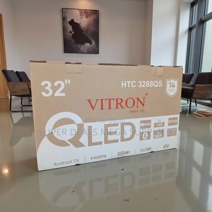 Vitron 32 Inch Qled Smart Android Led Tv With Modern Frameless Look