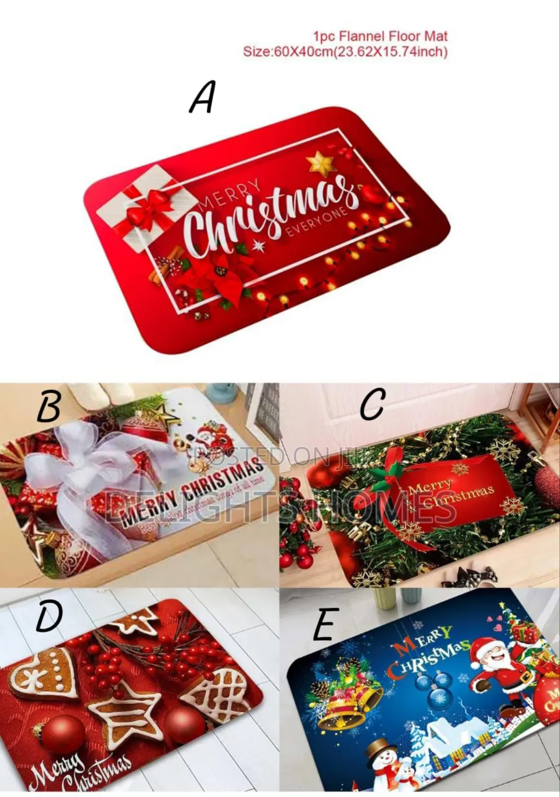 Christmas Themed Doormat Carpet_re