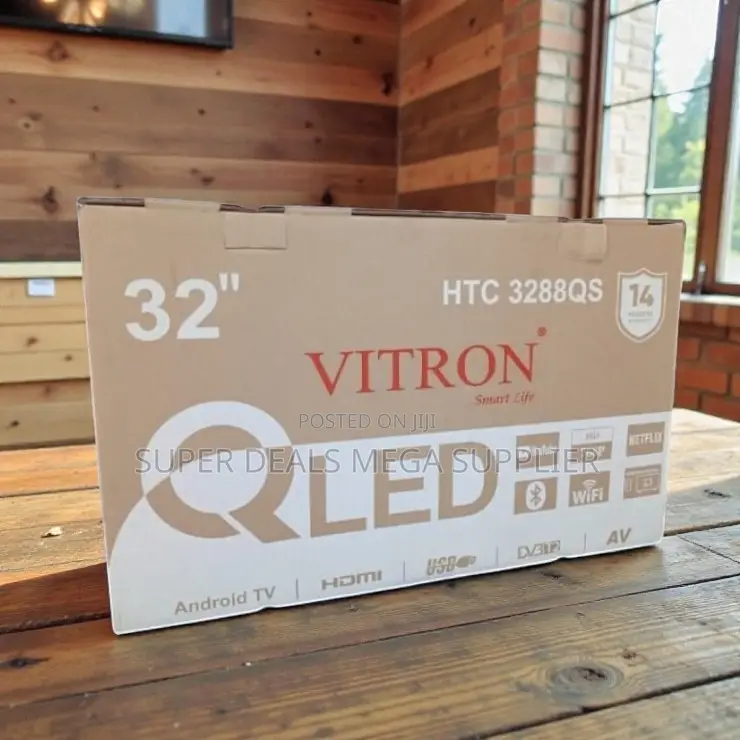 Vitron 32 Inch Smart Android Qled Led Tv With Wifi and Netflix