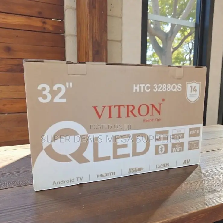 Vitron 32 Inch Qled Hd Smart Android Tv Built-in Digital Decoder