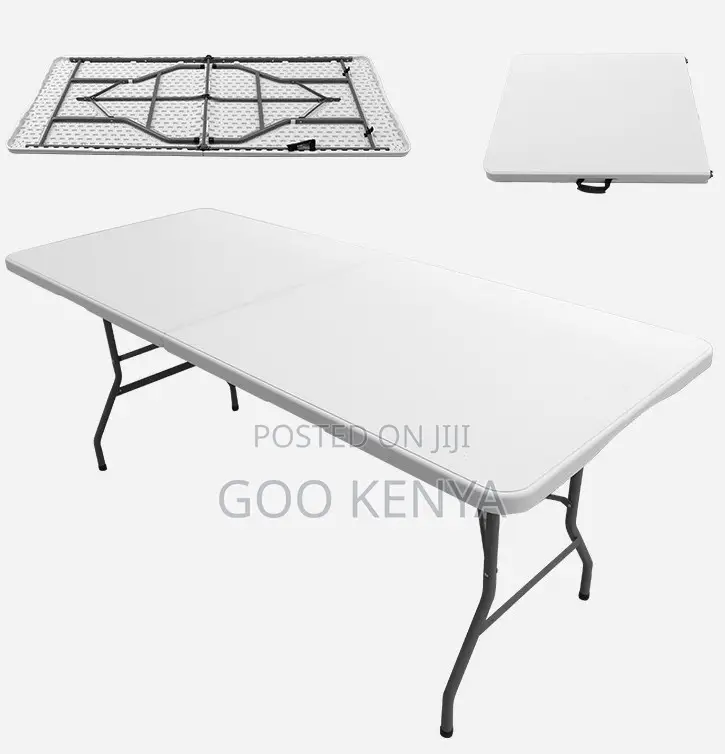 Home Table; Elegant Modern Plastic Designer Lightweight Folding Table
